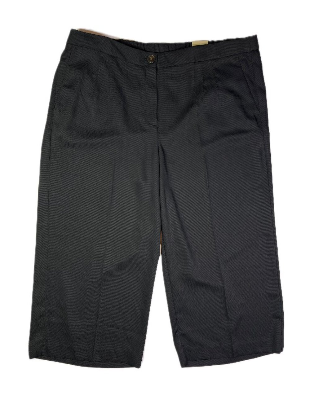 NWT Chico's Size 4 (US 20) Black Crop Pants Wide Leg